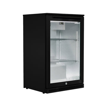 118L Anti-Condensation Glass Door Alfresco Drinks Chiller in Black (ALF-C1-BLK-840)