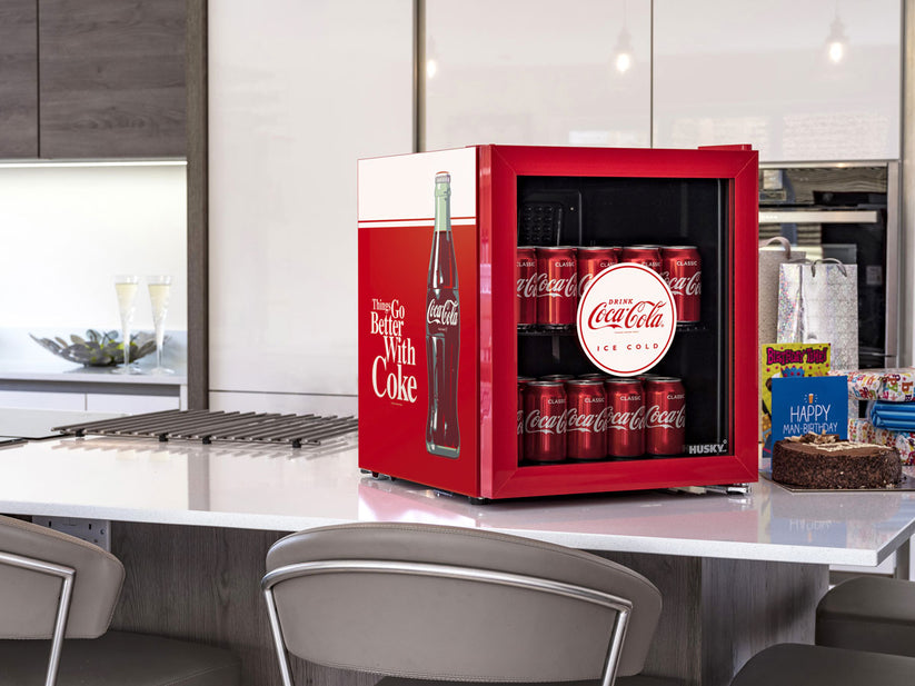 Husky 48L CocaCola Glass Door Mini Bar Fridge (CKK48130AUHU.1)