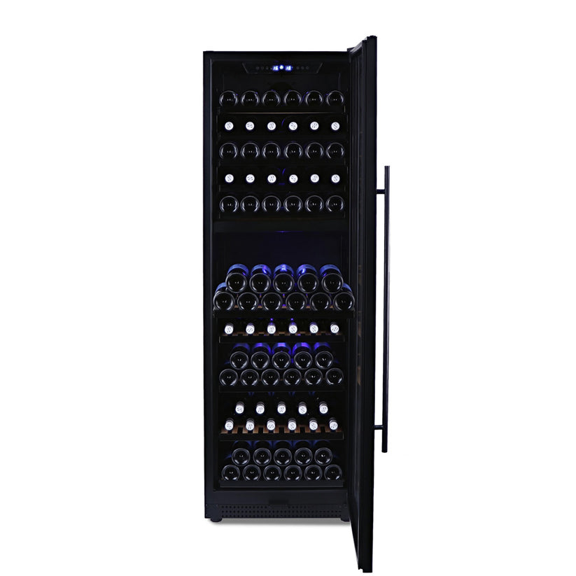 Husky Riserva 450L Dual Zone Wine Fridge in Black (HUSWS168DMBZY)