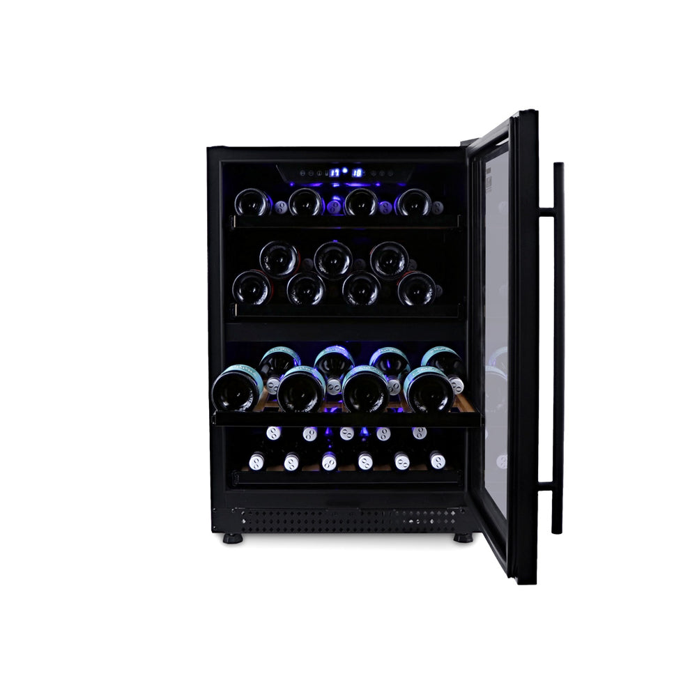 Husky Riserva 154L Dual Zone Wine Fridge in Black (HUSWS54DMBZY)